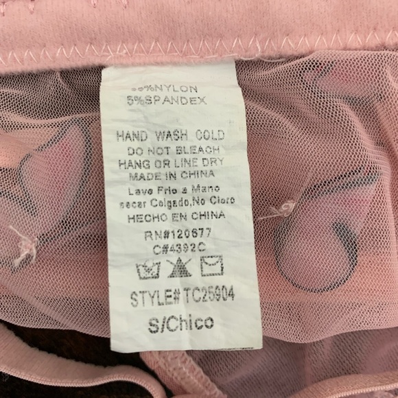 Butterfly longline Bralette Underwire Sheer Pink Size Small - Picture 9 of 14